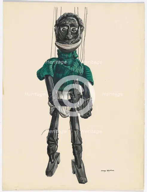 Cannibal Marionette, c. 1937. Creator: James McLellan.