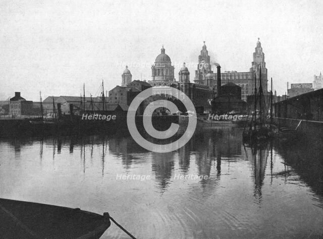 Canning Dock, Liverpool, 1924-1926. Artist: Valentine & Sons