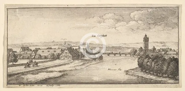 Cannstadt, 1665. Creator: Wenceslaus Hollar.