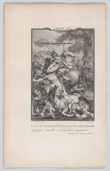 Canto 14, Stanza 45, from Orlando Furioso, 1774., 1774. Creator: Nicolas de Launay