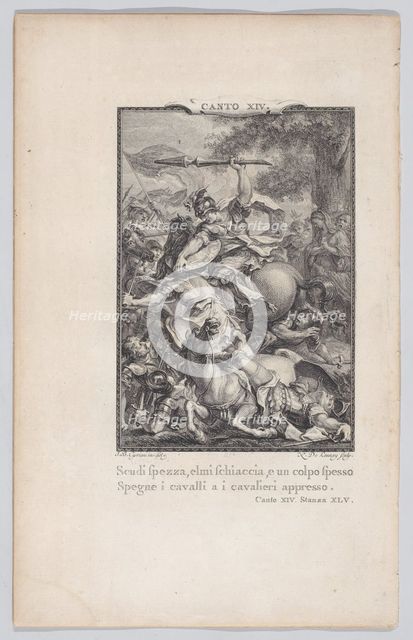 Canto 14, Stanza 45, from Orlando Furioso, 1774., 1774. Creator: Nicolas de Launay.