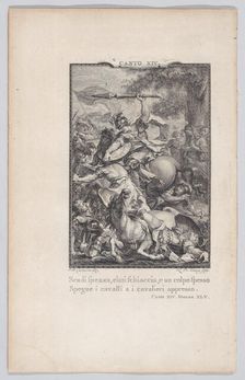 Canto 14, Stanza 45, from Orlando Furioso, 1774., 1774. Creator: Nicolas de Launay