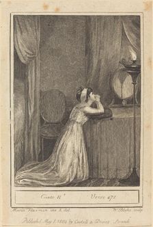 Canto II, Verse 471, 1803. Creator: William Blake