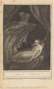 Canto V, Verse 43, 1803. Creator: William Blake
