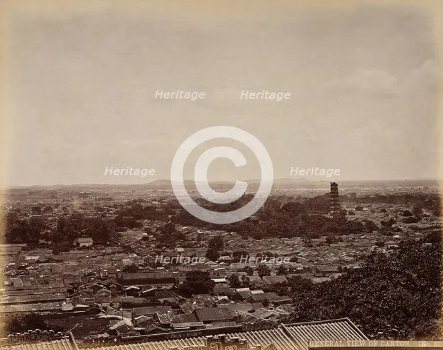 Canton, China: a panoramic view of the city, c1873. Creator: William Pryor Floyd.