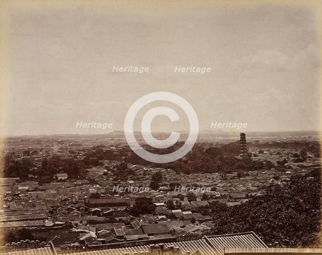 Canton, China: a panoramic view of the city, c1873. Creator: William Pryor Floyd.