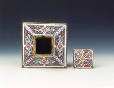 Canton enamel condiment jar and cover, Qing dynasty, China, 18th century