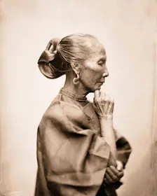 Canton, Kwangtung province, China: an old woman, 1869. Creator: John Thomson