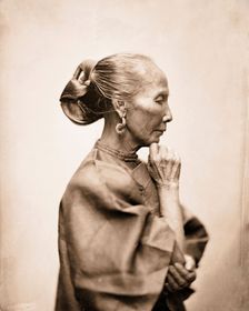 Canton, Kwangtung province, China: an old woman, 1869. Creator: John Thomson