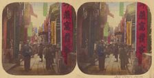 Canton - Silk Street, 1858-1859. Creators: Pierre Joseph Rossier, Negretti and Zambra
