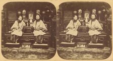 Canton. Two Chinese Ladies of Rank sitting for their Portraits., 1858-1859. Creators: Pierre Joseph Rossier, Negretti and Zambra