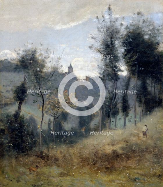 Canteleu, c.1872. Creator: Jean-Baptiste-Camille Corot.