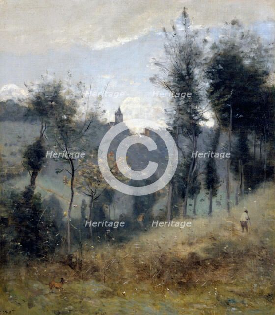 Canteleu, c.1872. Creator: Jean-Baptiste-Camille Corot.