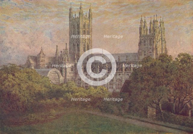'Canterbury Cathedral', 1910. Artist: William Biscombe Gardner.