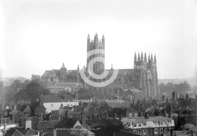 Canterbury Cathedral, Canterbury, Kent, 1890-1910. Artist: Unknown