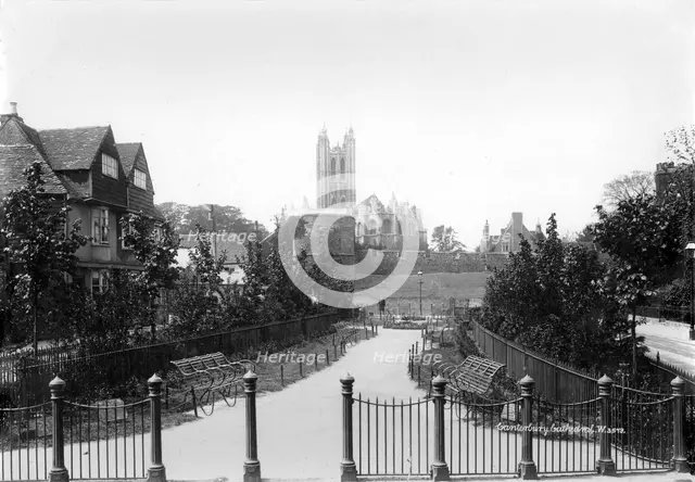 Canterbury Cathedral, Canterbury, Kent, 1890-1910. Artist: Unknown