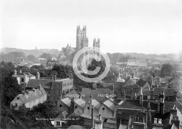 Canterbury Cathedral, Canterbury, Kent, 1890-1910. Artist: Unknown