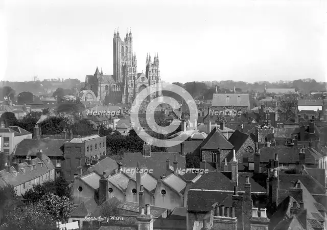 Canterbury Cathedral, Canterbury, Kent, 1890-1910. Artist: Unknown