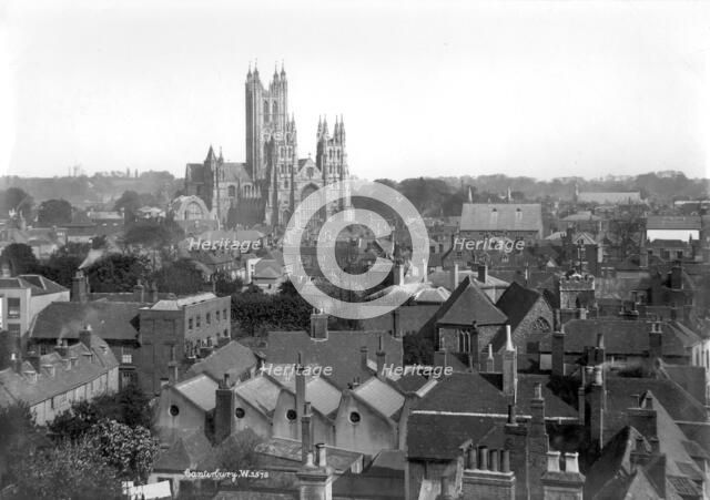 Canterbury Cathedral, Canterbury, Kent, 1890-1910. Artist: Unknown