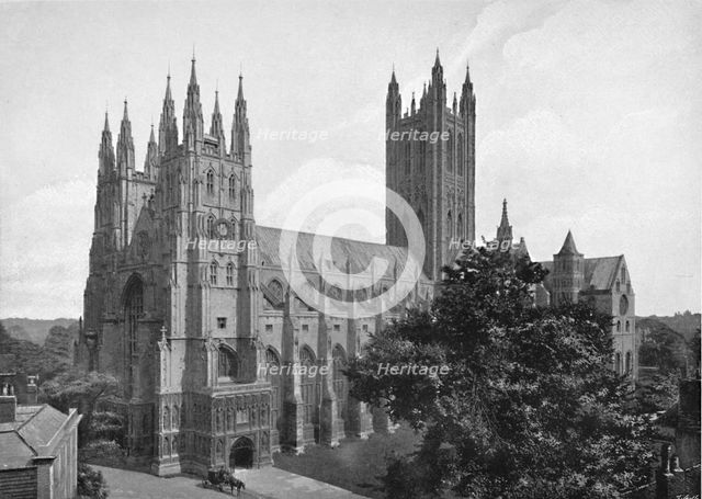 'Canterbury Cathedral', c1896. Artist: Chester Vaughan.