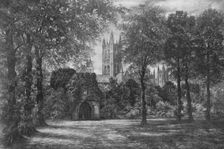 Canterbury Cathedral c1910, (1912). Artist: Camille Fonce