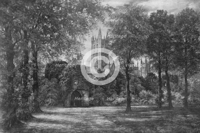 'Canterbury Cathedral', c1910, (1912). Artist: Camille Fonce.