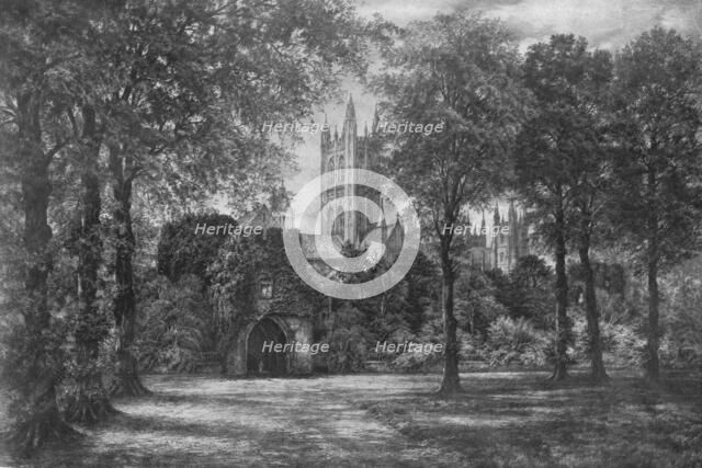 'Canterbury Cathedral', c1910, (1912). Artist: Camille Fonce.