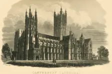 Canterbury Cathedral early-mid 19th century. Creator: Unknown