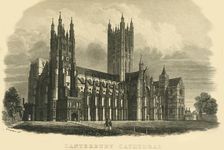Canterbury Cathedral early-mid 19th century. Creator: Unknown