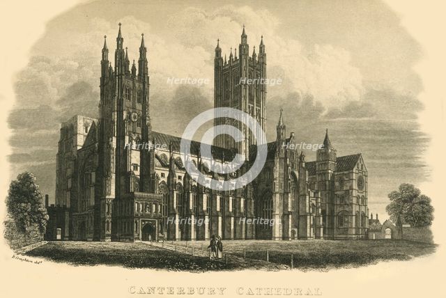 'Canterbury Cathedral', early-mid 19th century.  Creator: Unknown.