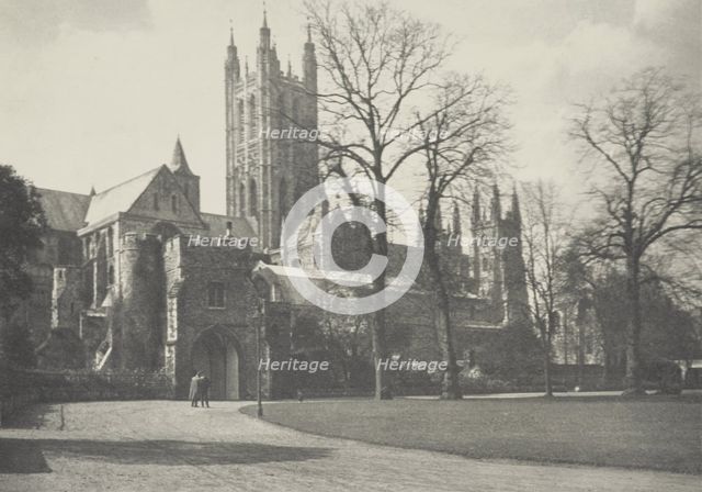Canterbury Cathedral. From the album: Photograph album - England, 1920s. Creator: Harry Moult.
