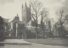 Canterbury Cathedral. From the album: Photograph album - England, 1920s. Creator: Harry Moult