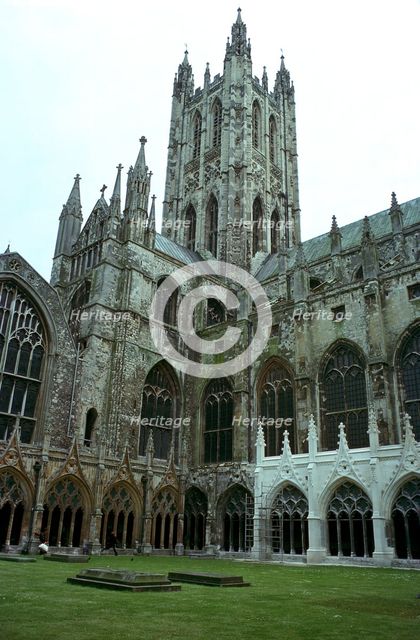 Canterbury Cathedral from the northwest, 6th century. Artist: Unknown