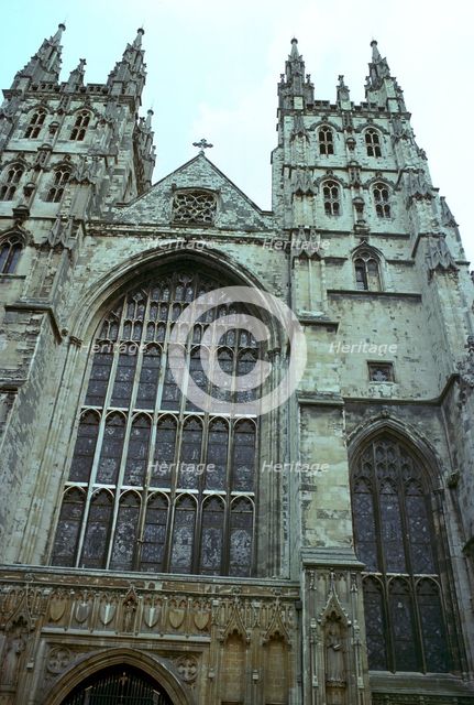 Canterbury Cathedral from the west, 6th century. Artist: Unknown