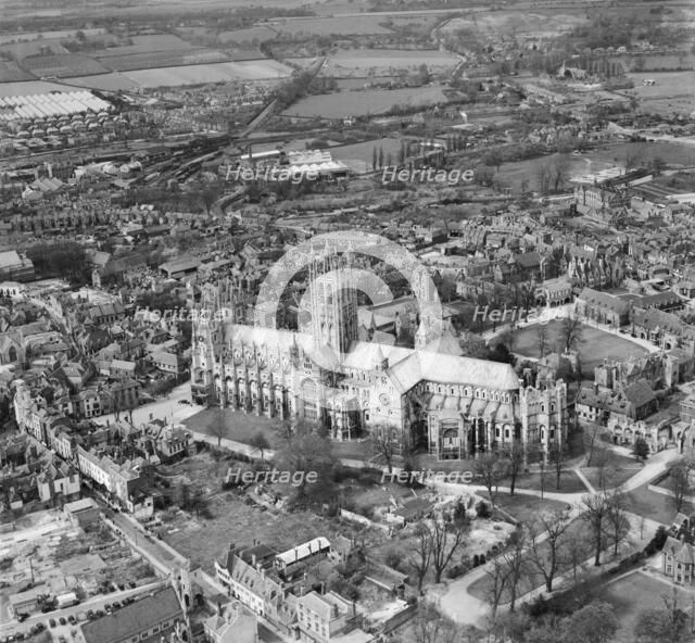 Canterbury Cathedral, Kent, April 1947. Artist: Aerofilms.