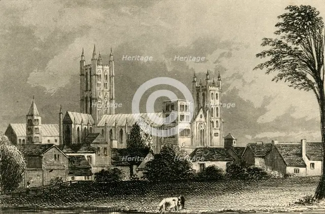 'Canterbury Cathedral, Kent', c1845.  Creator: Unknown.