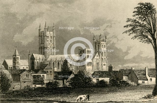 'Canterbury Cathedral, Kent', c1845.  Creator: Unknown.