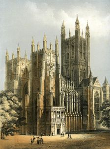 Canterbury Cathedral, Kent, c1870. Artist: WL Walton