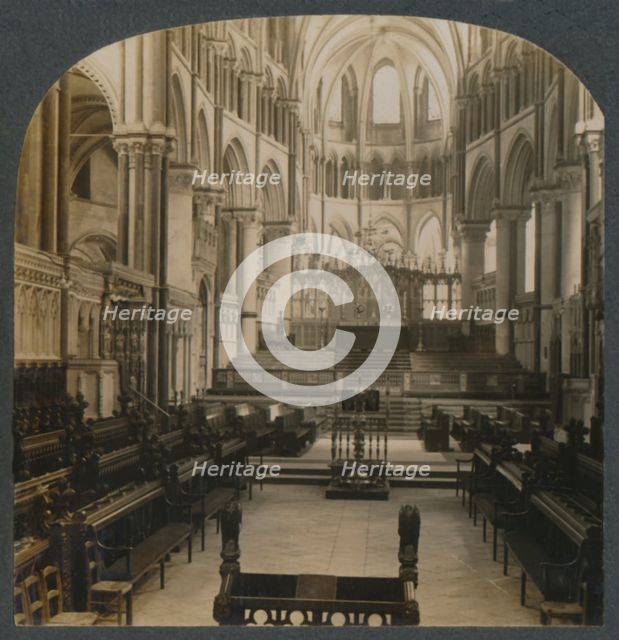 'Canterbury Cathedral - Interior View, Canterbury, England', c1910. Creator: Unknown.