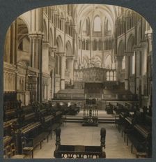 Canterbury Cathedral - Interior View, Canterbury, England c1910. Creator: Unknown