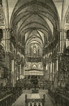 Canterbury Cathedral - The Choir 1898. Creator: Unknown