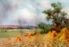 Canterbury from Sturry Wood, Kent, 1924-1926.Artist: A Montague Rivers