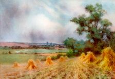 Canterbury from Sturry Wood, Kent, 1924-1926.Artist: A Montague Rivers