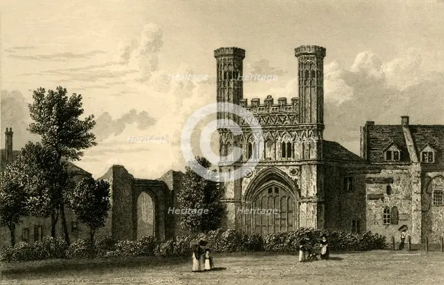 'Canterbury. Gate of St. Augustine's', c1830.  Creator: J Fife.