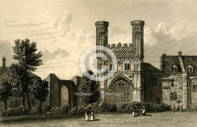 'Canterbury. Gate of St. Augustine's', c1830.  Creator: J Fife.