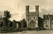 Canterbury. Gate of St. Augustine's c1830. Creator: J Fife