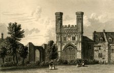 Canterbury. Gate of St. Augustine's c1830. Creator: J Fife
