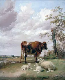 Canterbury Meadows 19th century. Artist: Thomas Sidney Cooper