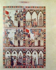 Cantiga XXVIII: Esta é como Santa maria deffendeu Costantinobre dos mouros que a conbatian e a cu…