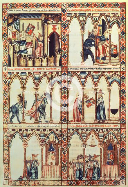 Cantiga XXXIV: 'Esta é como Santa Maria fillou dereito do judeu pola desonrra que fezera a sua om…